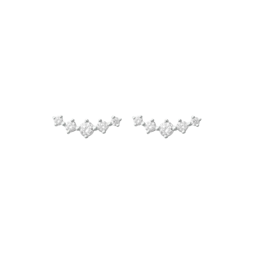 14K GOLD DIAMOND JOJO STUDS