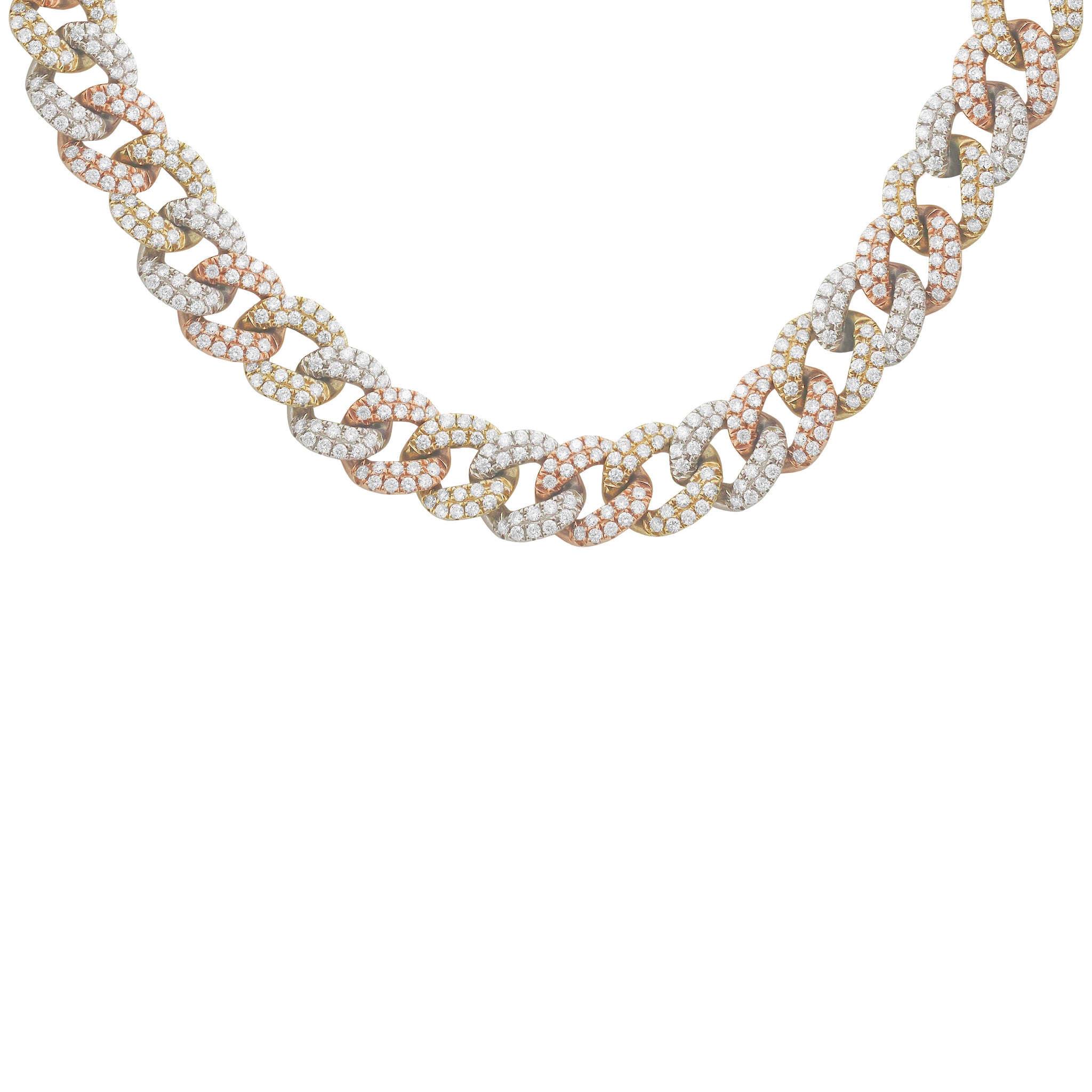 Icebox - 22MM Miami Cuban Link Diamond Necklace 14k Solid Gold 59.65ctw