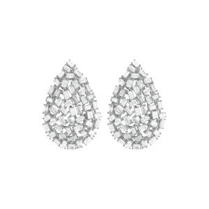 14K GOLD DIAMOND TILLY PEAR EARRINGS