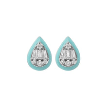 14K GOLD DIAMOND CINDY PEAR STUDS