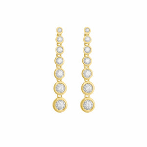 14K GOLD DIAMOND ELISSA EARRINGS