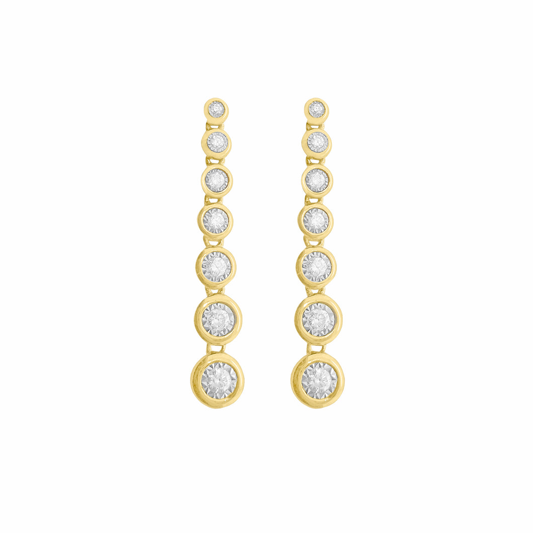 14K GOLD DIAMOND ELISSA EARRINGS