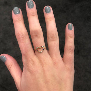14K GOLD DIAMOND KAYLIE HEART RING
