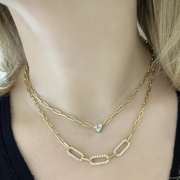 14K GOLD DIAMOND SAMANTHA NECKLACE