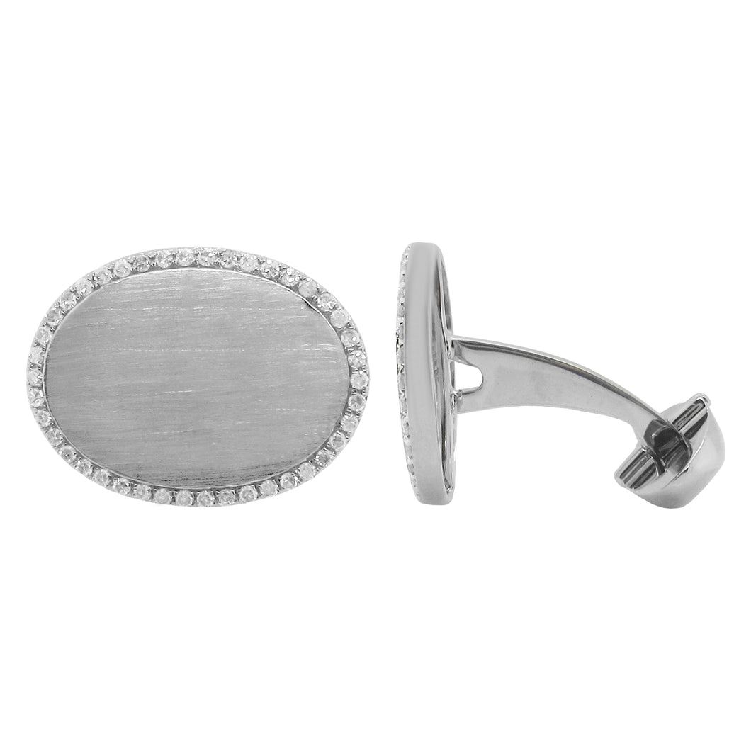 14K GOLD DIAMOND LUCAS CUFFLINKS