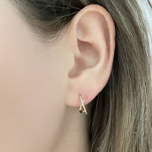 14K GOLD DIAMOND ANDREA EARRINGS