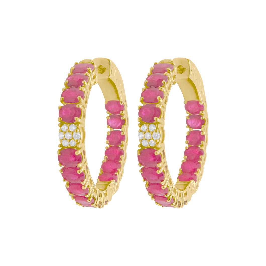 14K GOLD DIAMOND RUBY 1