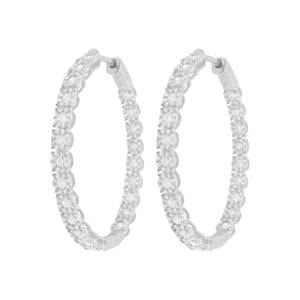 14K GOLD DIAMOND MAGGY HOOPS