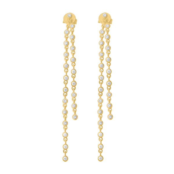 14K GOLD DIAMOND LOLA EARRINGS