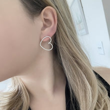 14K GOLD DIAMOND LANI HEART EARRINGS