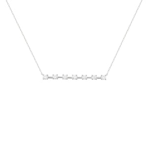 14K GOLD DIAMOND ELLE BAR NECKLACE