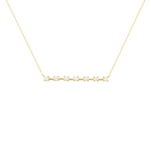 14K GOLD DIAMOND ELLE BAR NECKLACE