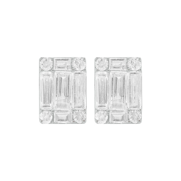 14K GOLD DIAMOND ERICA STUDS