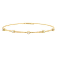 14K GOLD DIAMOND EMMY FLEXIBLE BANGLE