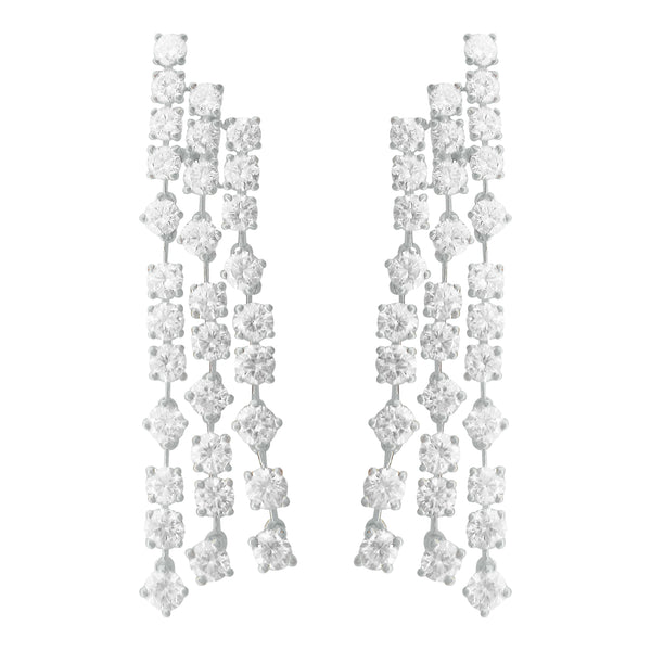 14K GOLD DIAMOND TYRA EARRINGS