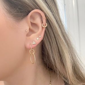 14K GOLD DIAMOND ADRIENNE EARRINGS