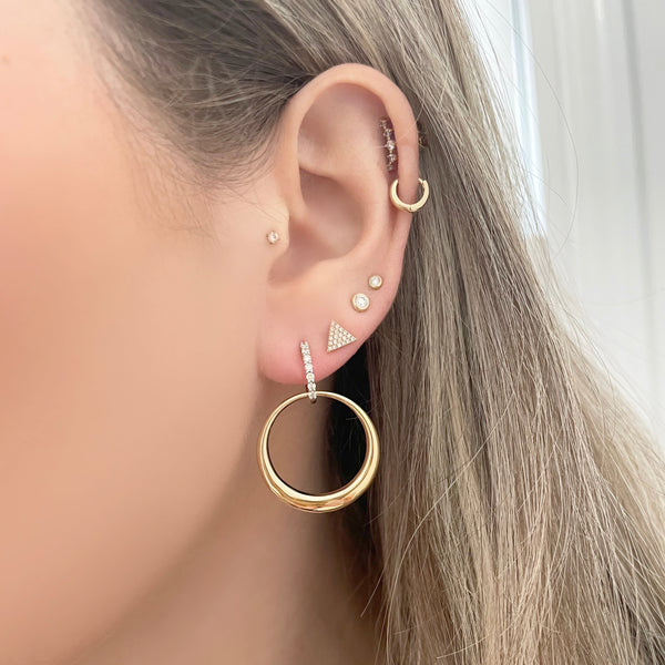 14K GOLD DIAMOND JESSIE EARRINGS