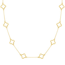 14K GOLD CLOVER NECKLACE