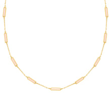 14K GOLD DIAMOND PINK MOTHER OF PEARL ANNA NECKLACE