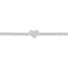 14K GOLD DIAMOND COREY HEART BRACELET