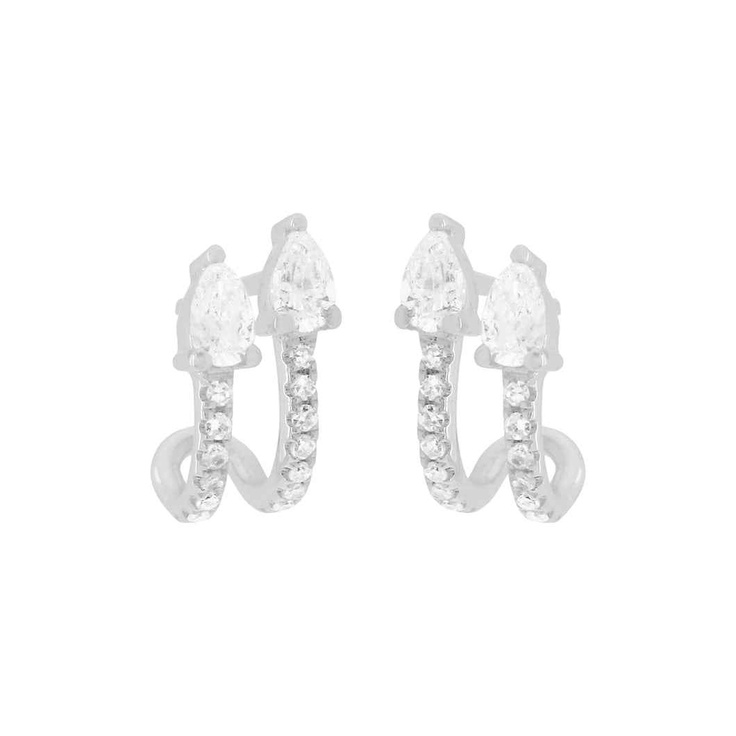 14K GOLD DIAMOND GABBY EARRINGS