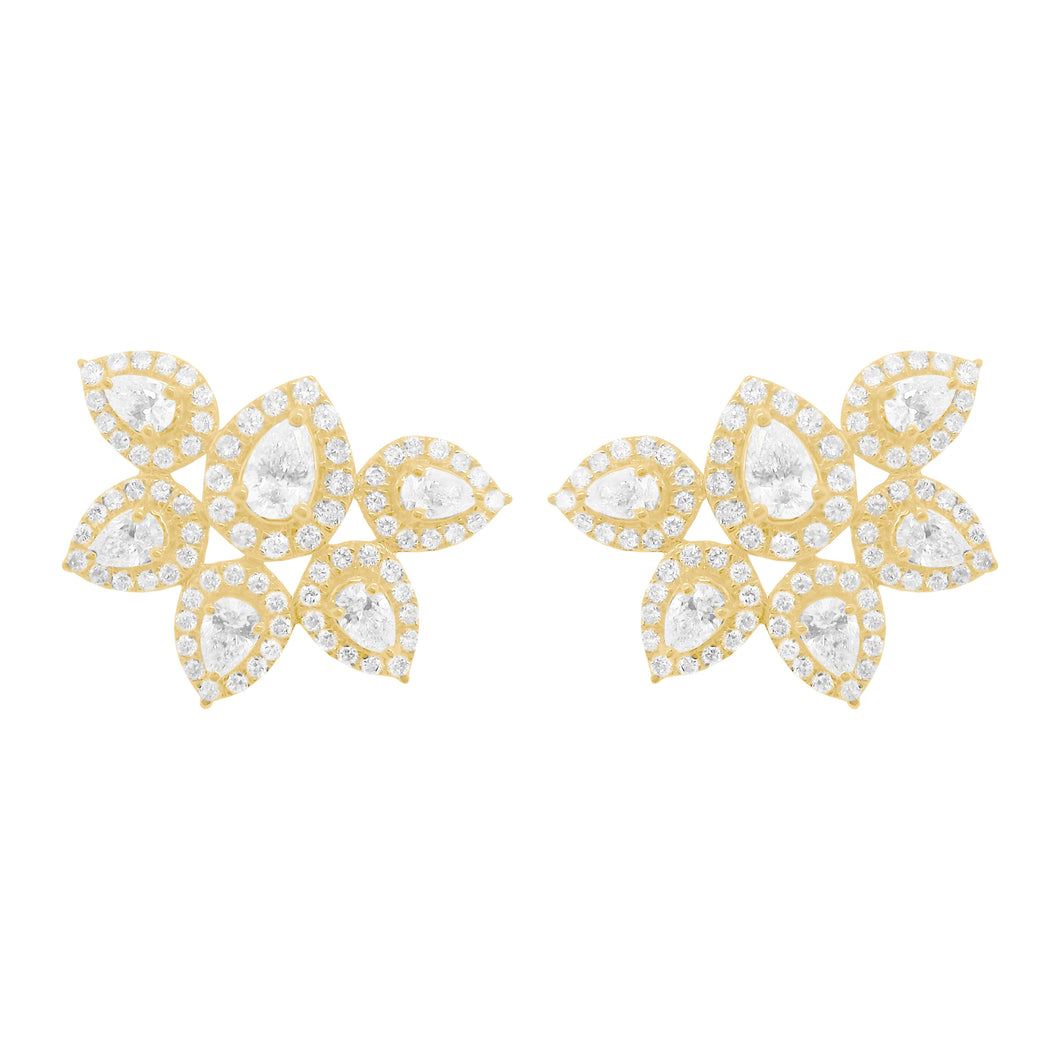 14K GOLD DIAMOND RIO STUDS