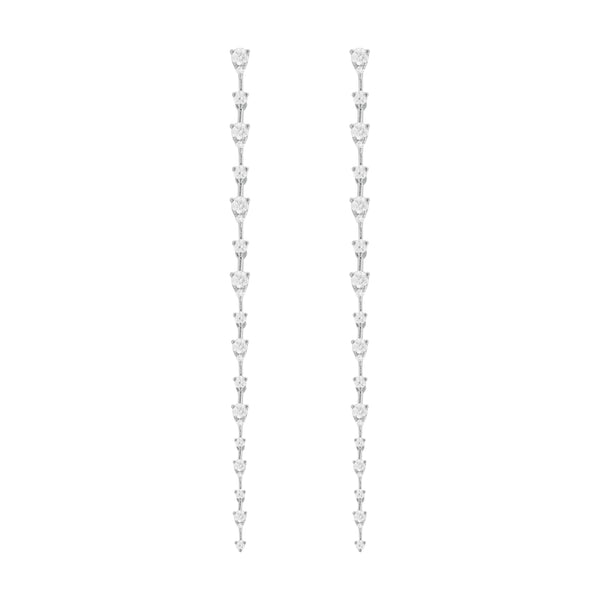 14K GOLD DIAMOND LUNA EARRINGS