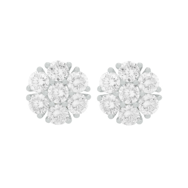 14K GOLD DIAMOND JUSTINE STUDS