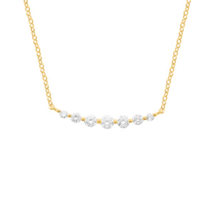 14K GOLD DIAMOND SAGE NECKLACE