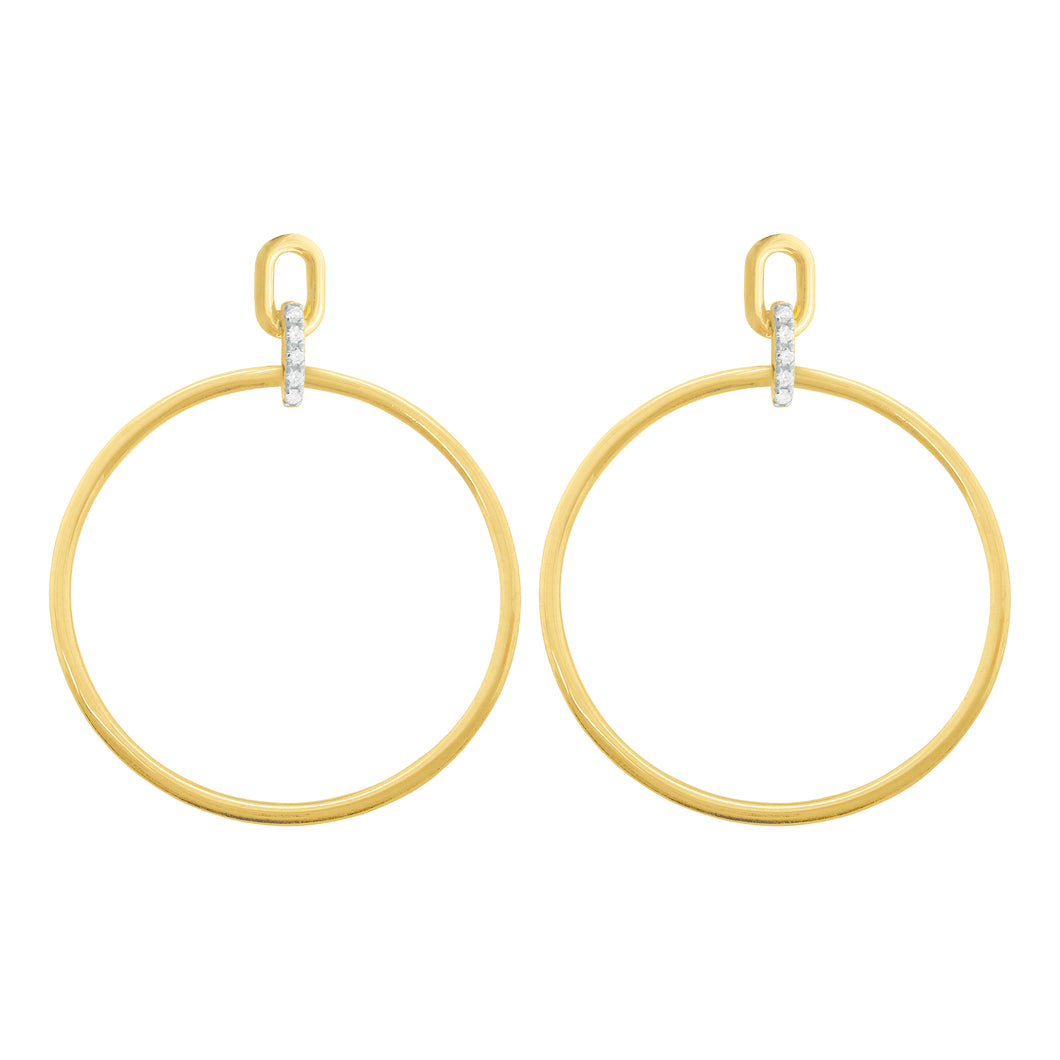 14K GOLD DIAMOND CARMEN EARRINGS