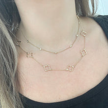 14K GOLD CLOVER NECKLACE