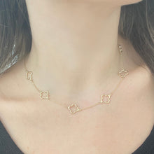 14K GOLD CLOVER NECKLACE