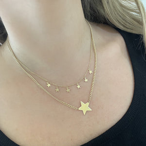 14K GOLD KHLOE STAR NECKLACE