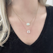 14K GOLD DIAMOND AND GREEN AMETHYST TANA NECKLACE