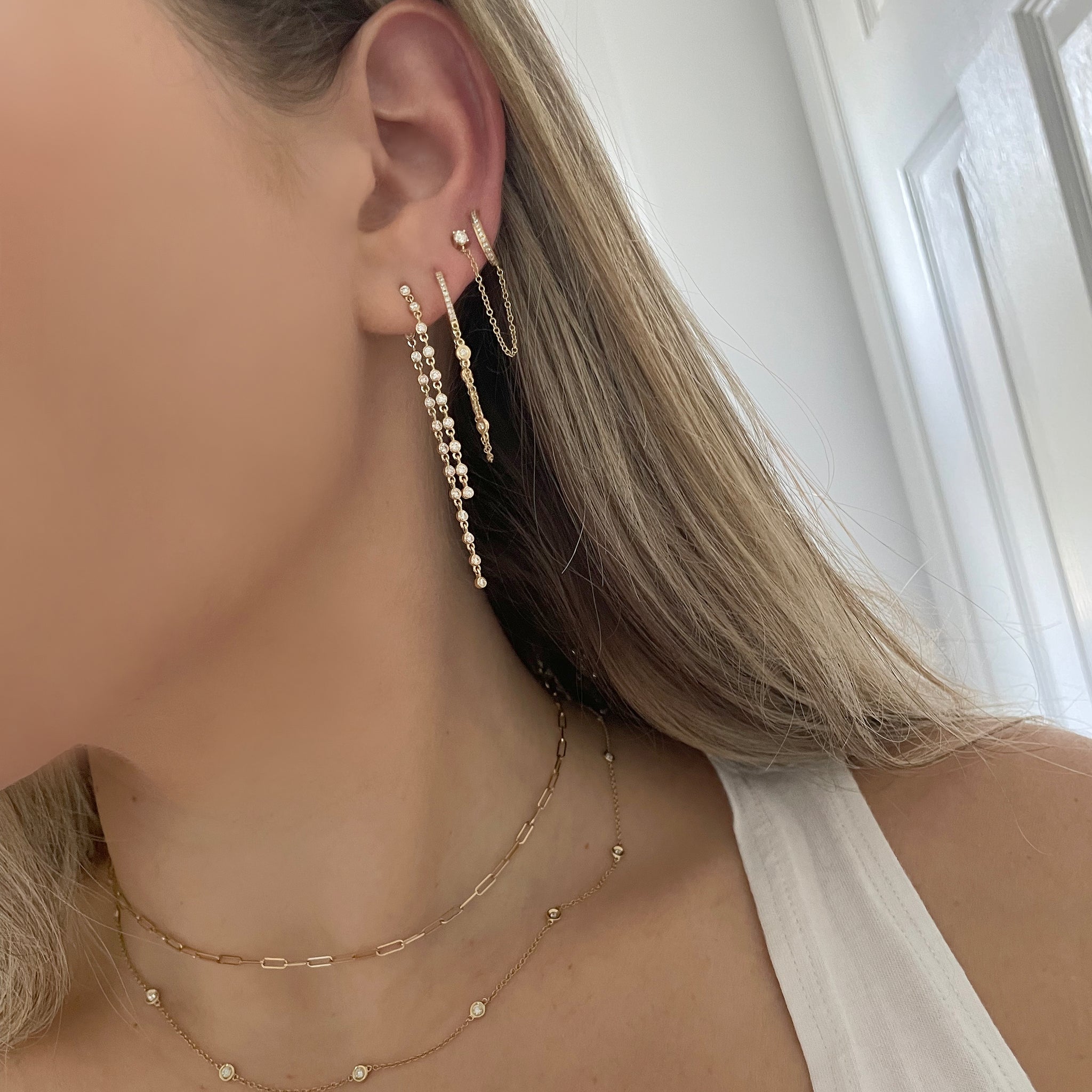 14K GOLD DIAMOND LOLA EARRINGS – Jen K Online