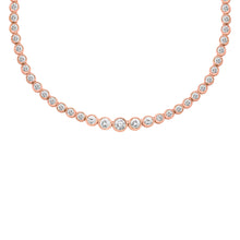 14K GOLD DIAMOND BEZEL CHOKER
