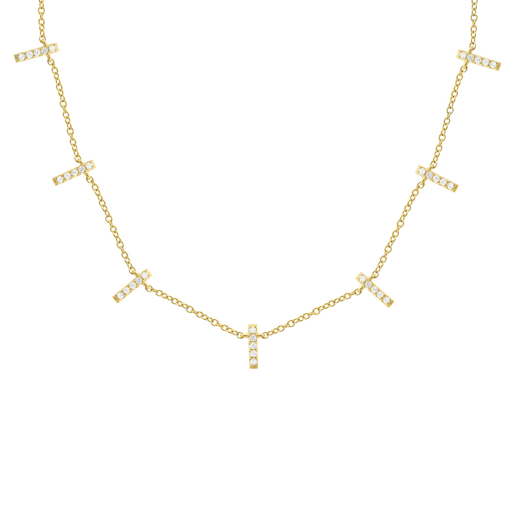 14K GOLD DIAMOND JACQUELINE NECKLACE