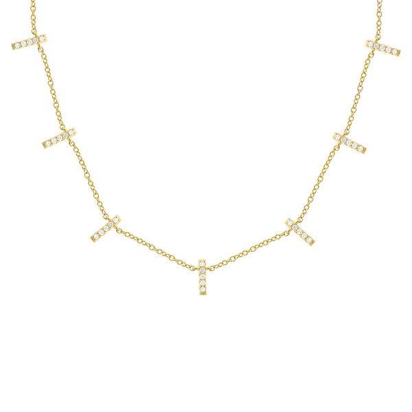 14K GOLD DIAMOND JACQUELINE NECKLACE