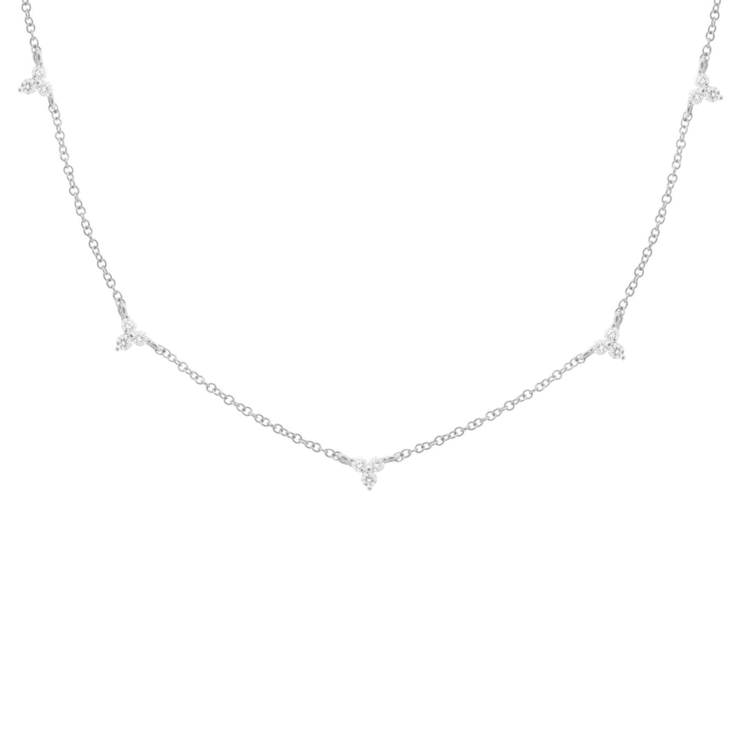 14K GOLD DIAMOND HEATHER NECKLACE