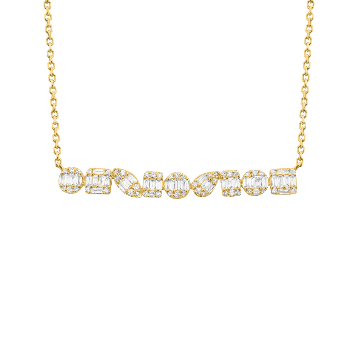 14K GOLD DIAMOND TRISHA NECKLACE – Jen K Online