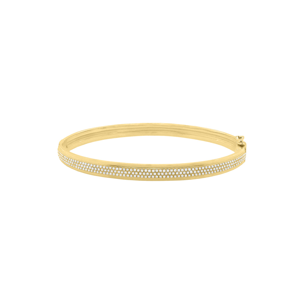 14K GOLD DIAMOND RAE BANGLE