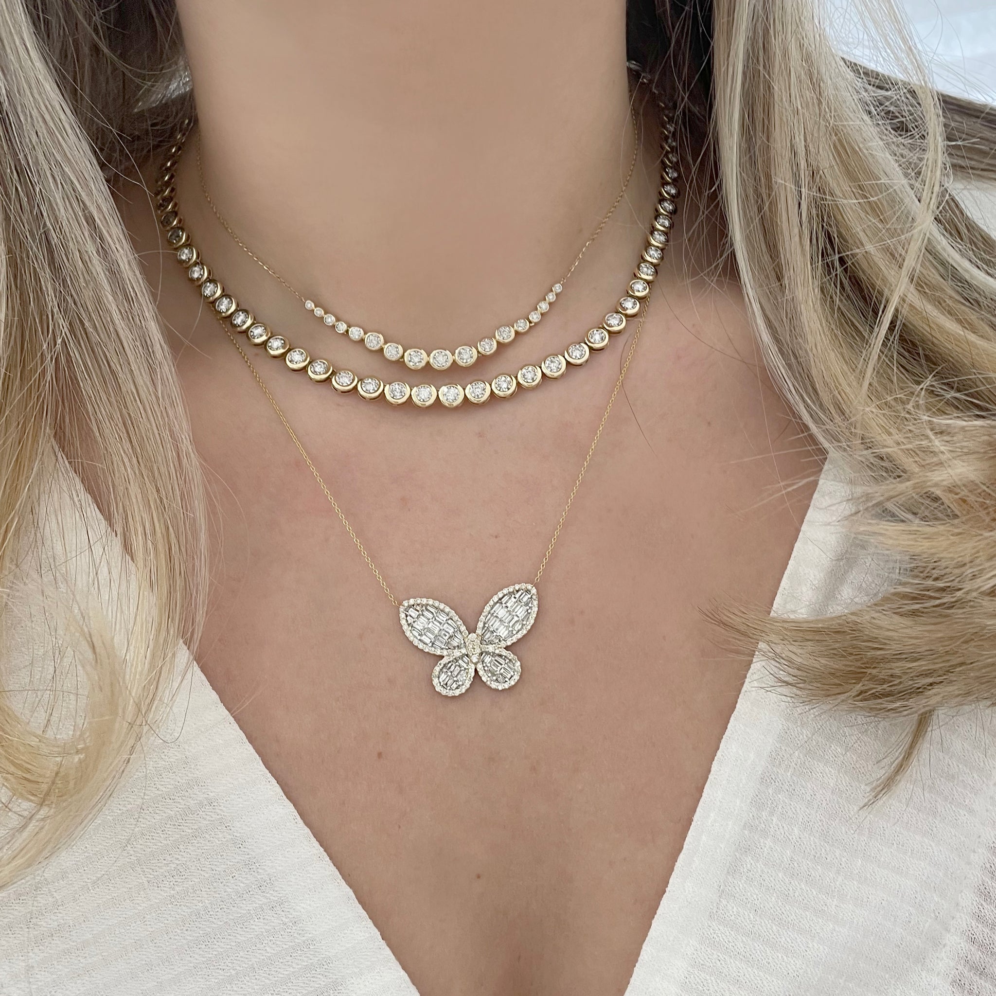 14K GOLD DIAMOND REBECCA BUTTERFLY NECKLACE – Jen K Online