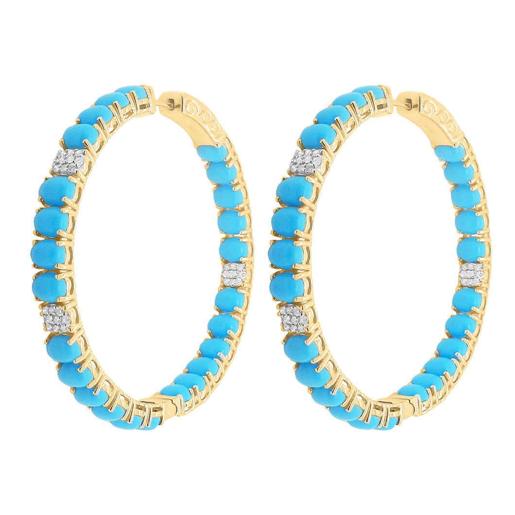 14K GOLD DIAMOND TURQUOISE 2