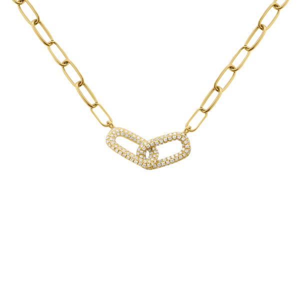 14K GOLD DIAMOND LYLA NECKLACE