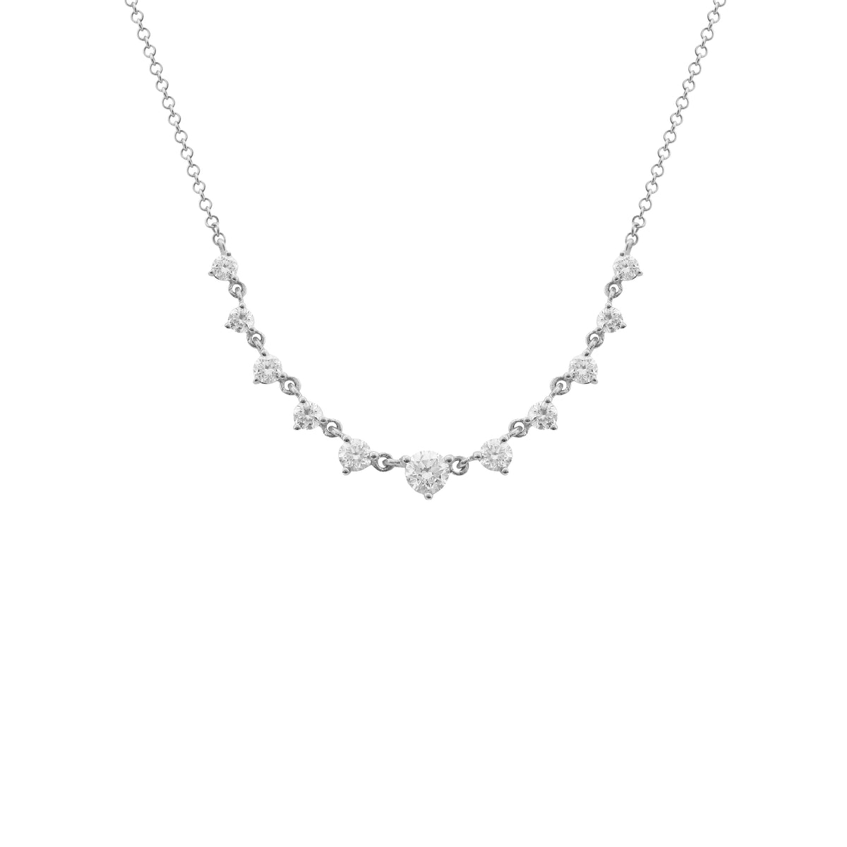 14K GOLD DIAMOND MELANIA NECKLACE – Jen K Online