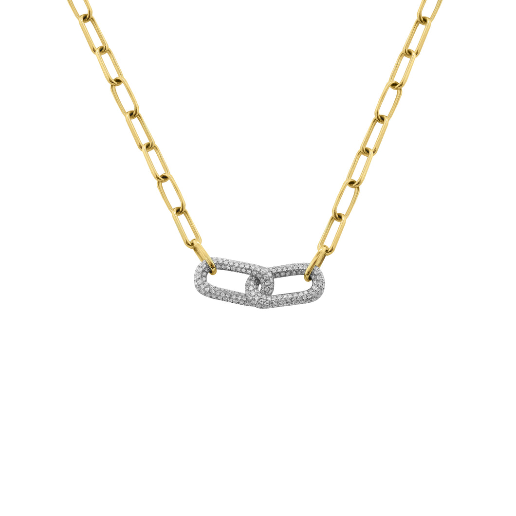 14K GOLD DIAMOND CARRIE NECKLACE
