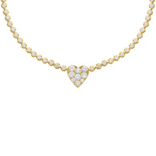 14K GOLD DIAMOND KATIE HEART CHOKER