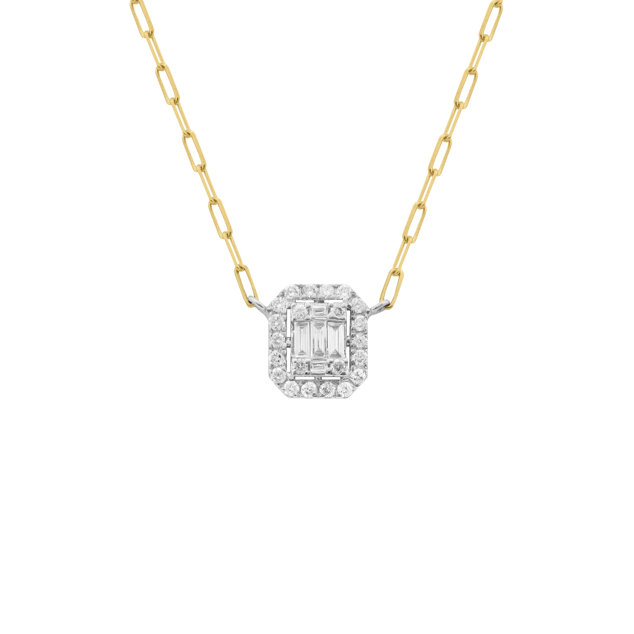 Lafonn Paperclip Necklace N0250CLG20 SS - Necklaces | Diamond Shop | Ada, OK