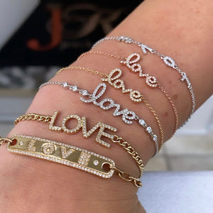 14K GOLD DIAMOND TARA LOVE BRACELET