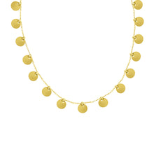 14K GOLD OLIVE CIRCLE NECKLACE